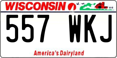WI license plate 557WKJ