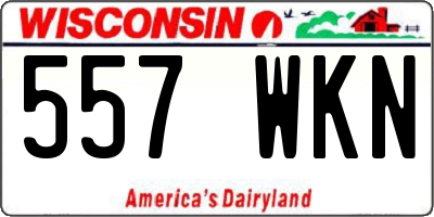 WI license plate 557WKN