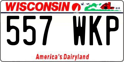 WI license plate 557WKP