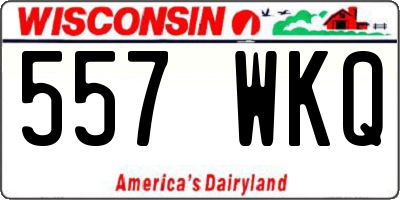 WI license plate 557WKQ