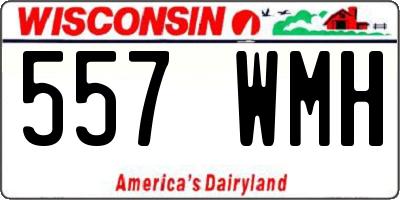WI license plate 557WMH