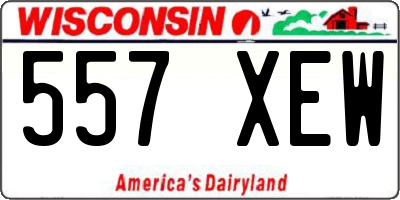 WI license plate 557XEW