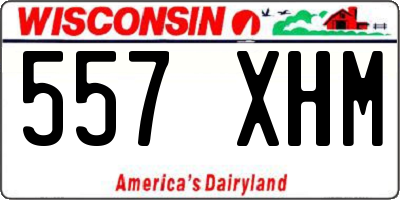 WI license plate 557XHM