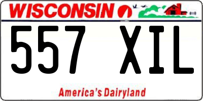 WI license plate 557XIL