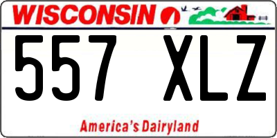 WI license plate 557XLZ