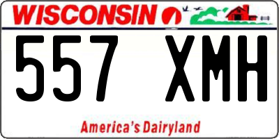 WI license plate 557XMH