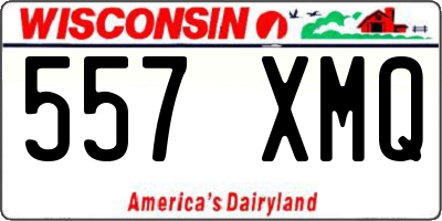 WI license plate 557XMQ