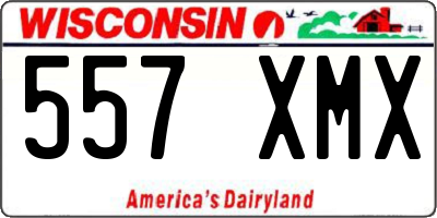 WI license plate 557XMX