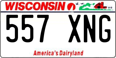 WI license plate 557XNG