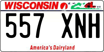 WI license plate 557XNH