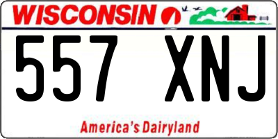WI license plate 557XNJ