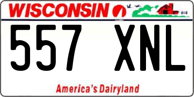 WI license plate 557XNL