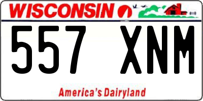 WI license plate 557XNM