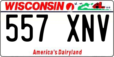 WI license plate 557XNV