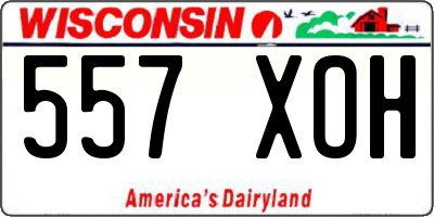 WI license plate 557XOH