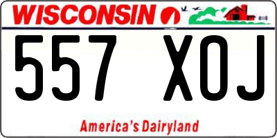 WI license plate 557XOJ