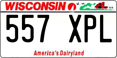 WI license plate 557XPL