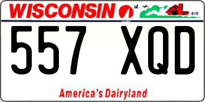 WI license plate 557XQD