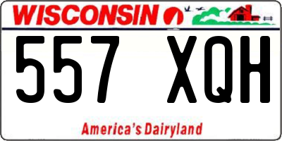 WI license plate 557XQH