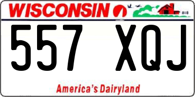 WI license plate 557XQJ