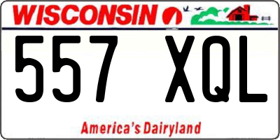 WI license plate 557XQL