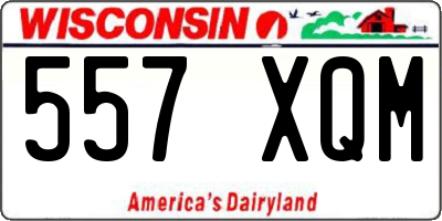 WI license plate 557XQM