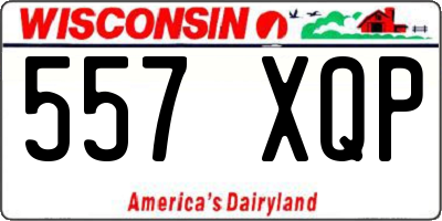WI license plate 557XQP
