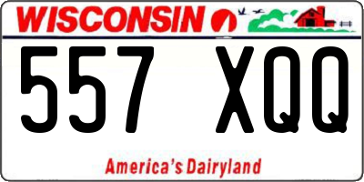 WI license plate 557XQQ