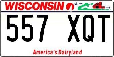 WI license plate 557XQT