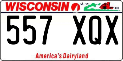 WI license plate 557XQX