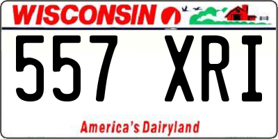 WI license plate 557XRI