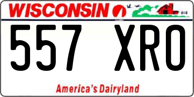 WI license plate 557XRO