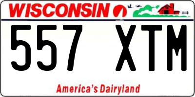 WI license plate 557XTM