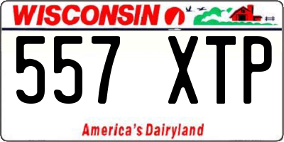 WI license plate 557XTP