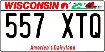 WI license plate 557XTQ