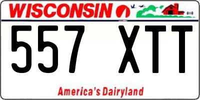 WI license plate 557XTT