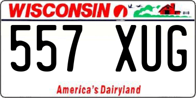 WI license plate 557XUG