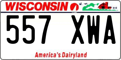 WI license plate 557XWA