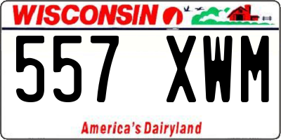 WI license plate 557XWM