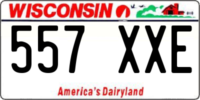 WI license plate 557XXE
