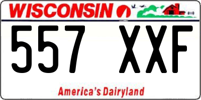 WI license plate 557XXF