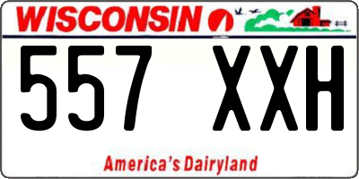 WI license plate 557XXH