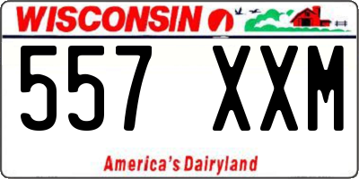 WI license plate 557XXM