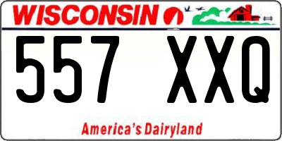 WI license plate 557XXQ