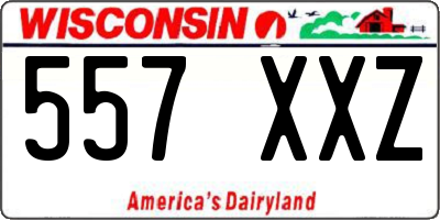 WI license plate 557XXZ