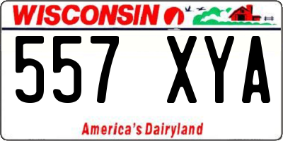 WI license plate 557XYA