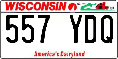 WI license plate 557YDQ
