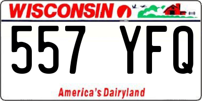 WI license plate 557YFQ