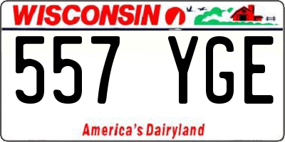 WI license plate 557YGE