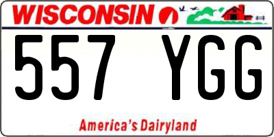 WI license plate 557YGG